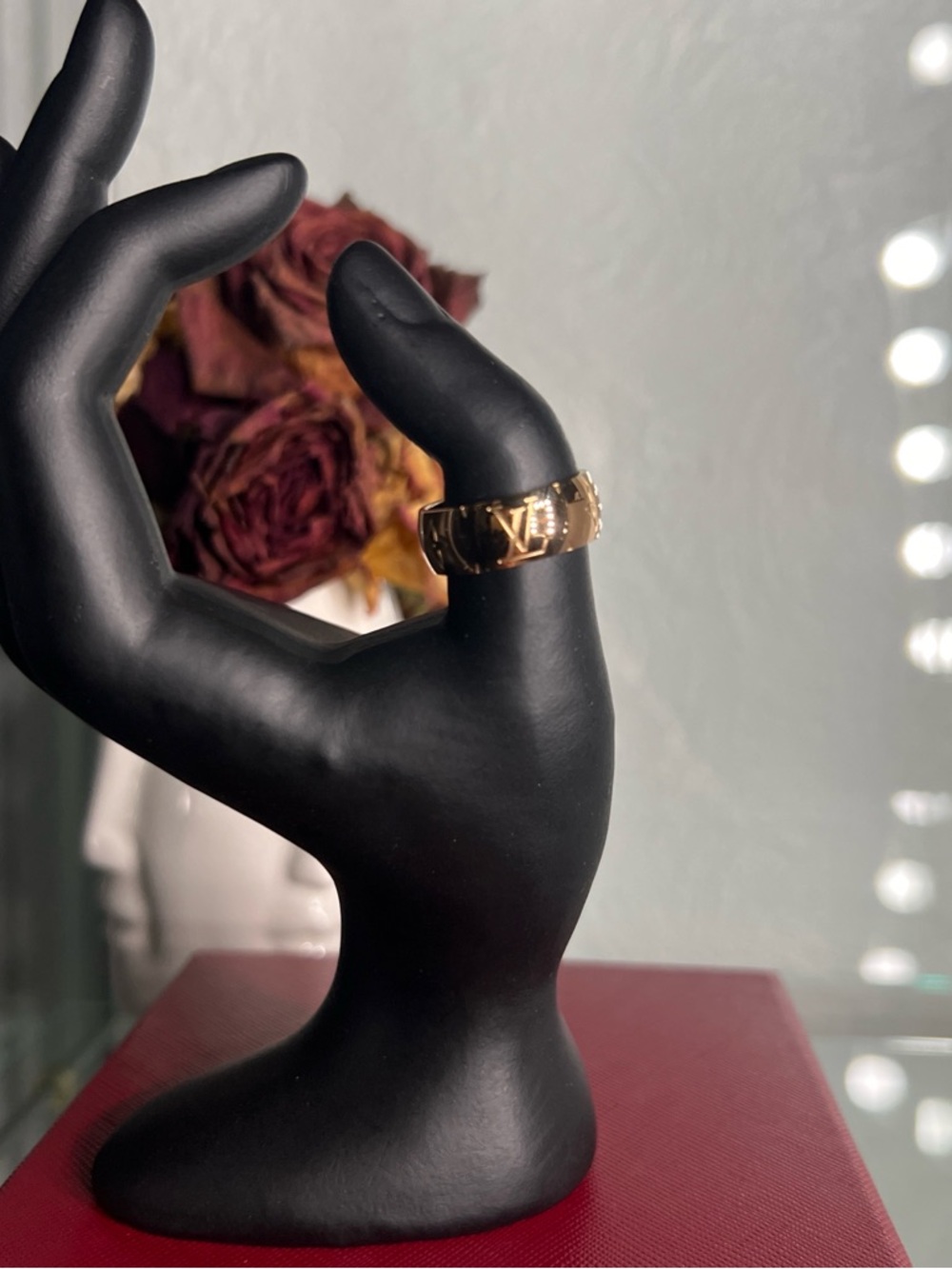 Rose gold chunky ring
